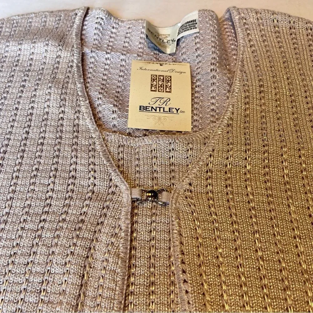 Bentley Women's Sweater 2 fer Light lavender Large